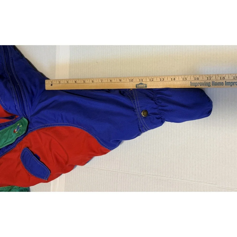 CARTERS - VTG Baby Color‎ Block Red Blue Green Snowsuit - 12 mo (no size tag)
